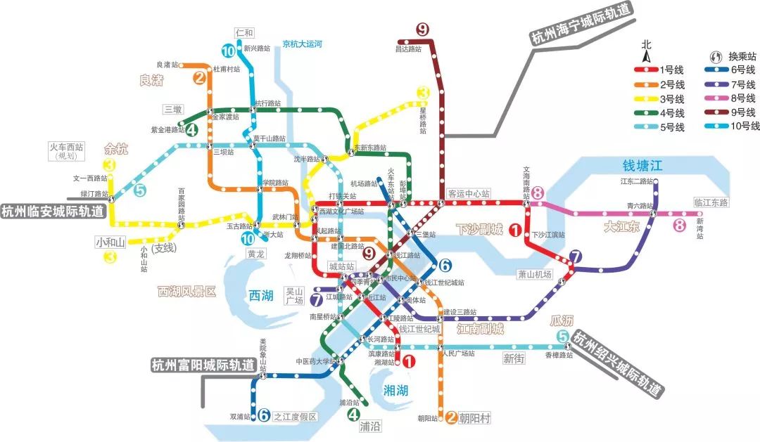 杭州地铁最新规划图